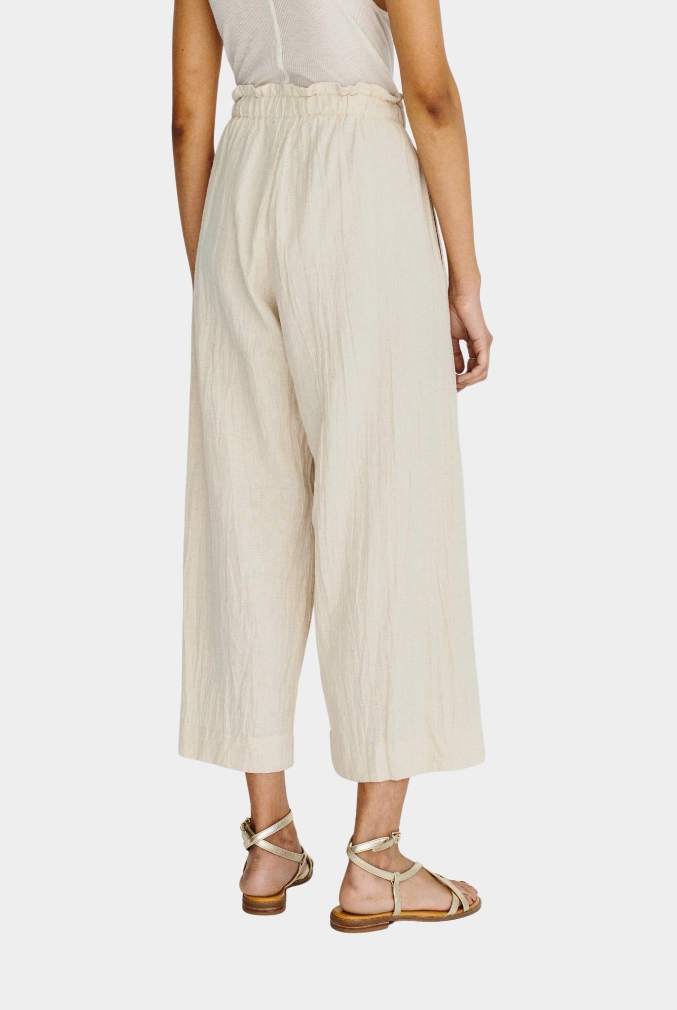 Mirth | Mirth Pant In Oatmeal - SHOP YUCCA Pants MIRTH - YUCCA, Women’s clothing store Denver, women’s Japanese clothing website, clothing boutiques near me, women’s elevated trousers.