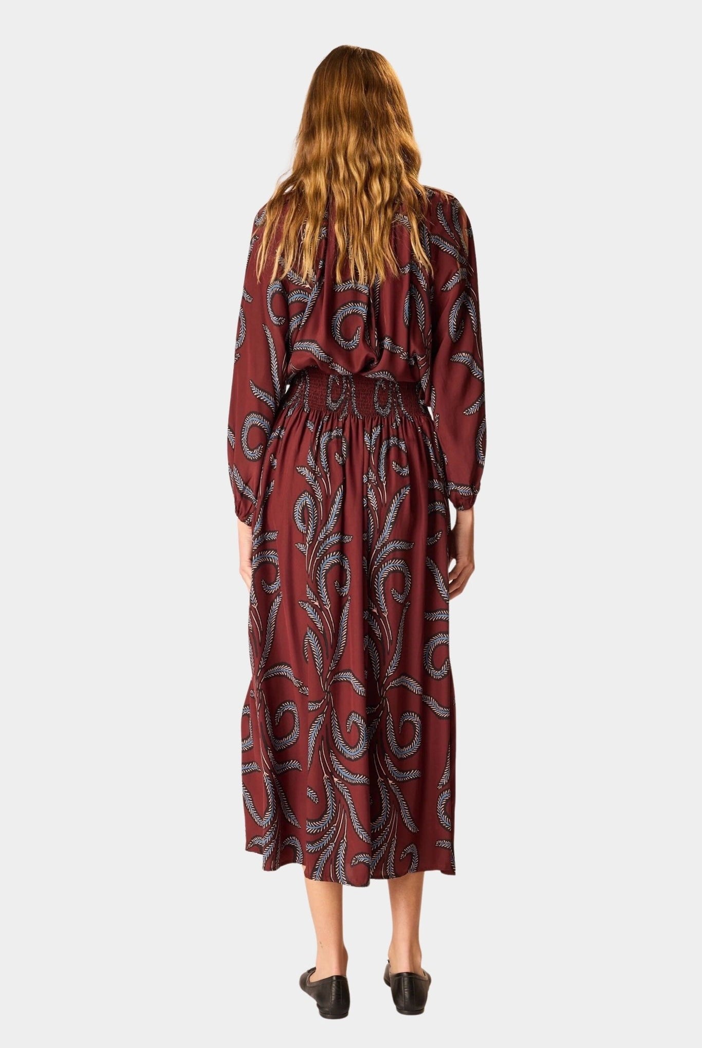 Natalie Martin | Bella Skirt - Feather Bordeaux - Skirts - YUCCA, Women’s clothing store Denver, women’s clothing website.