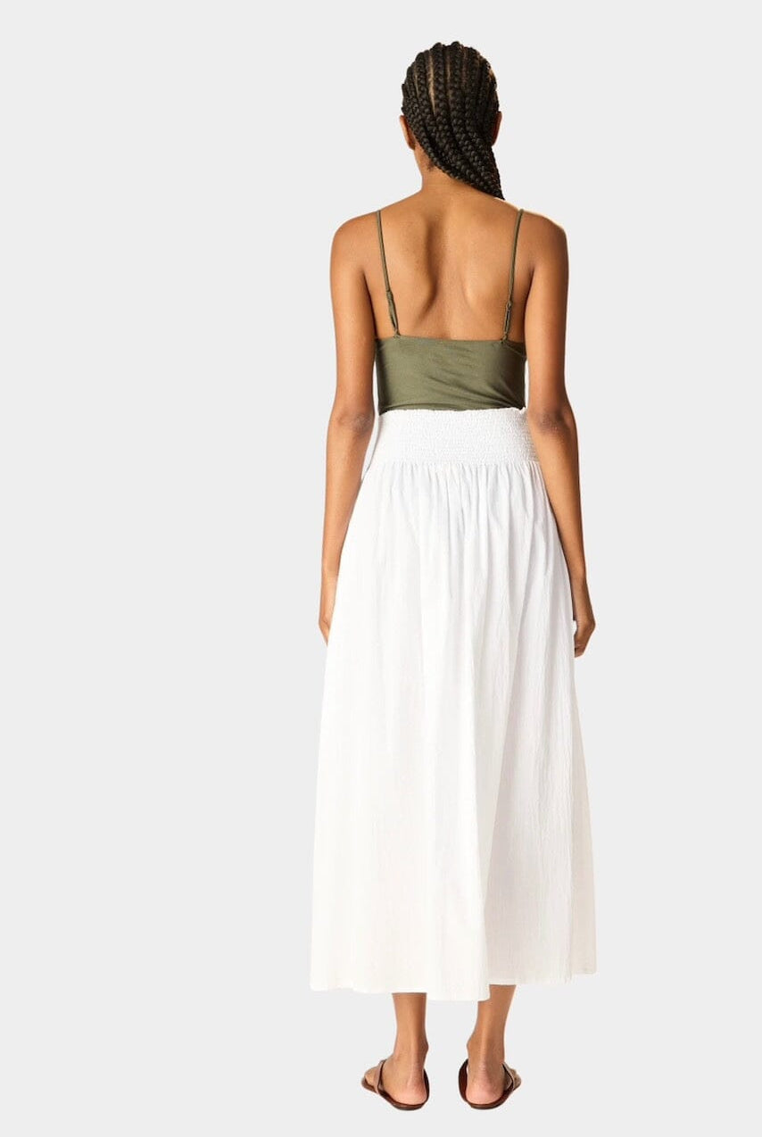 Natalie Martin - Bella Skirt - White - Skirt - YUCCA, women’s elevated skirts, clothing boutiques near me.