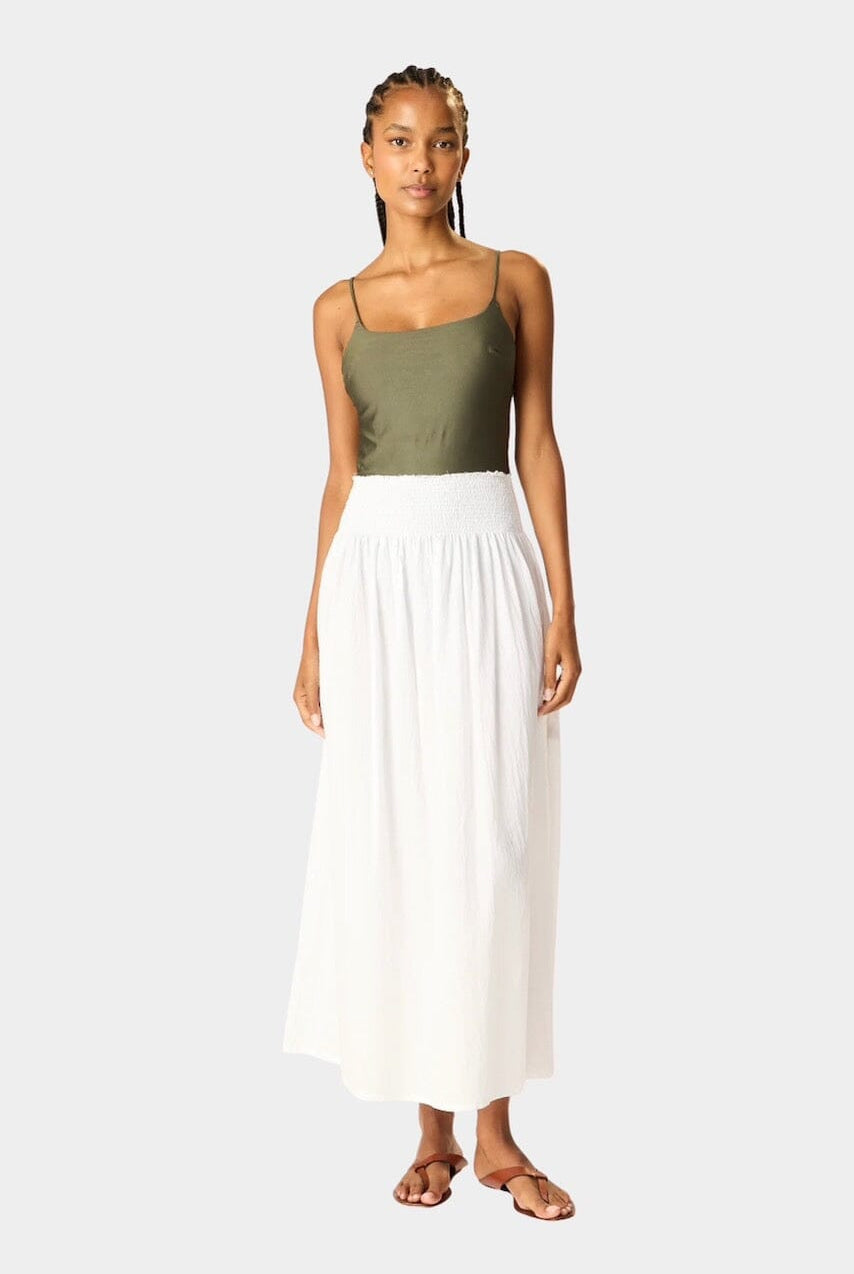 Natalie Martin - Bella Skirt - White - Skirt - YUCCA, women’s elevated skirts, clothing boutiques near me.