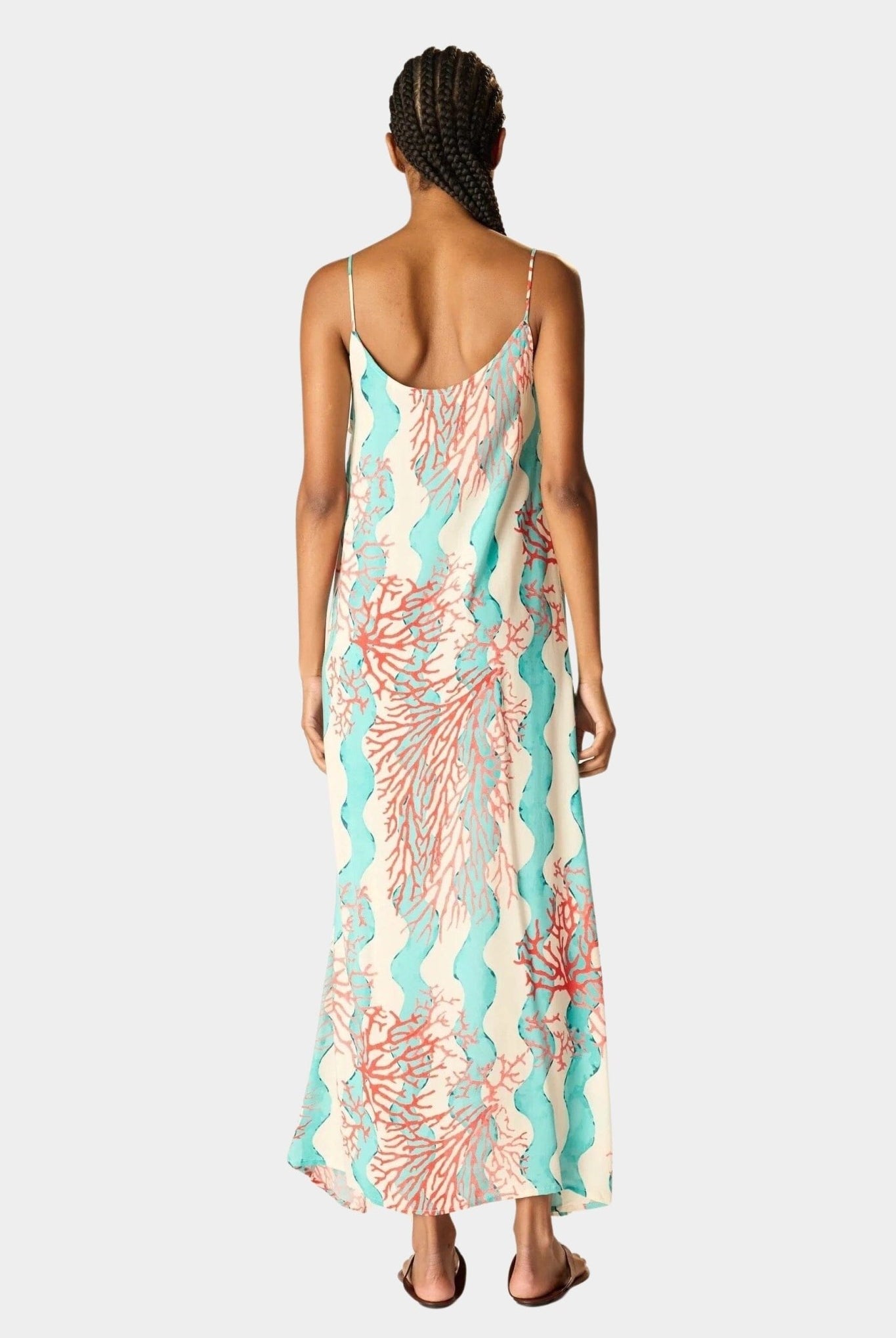 NATALIE MARTIN - Heather Maxi Dress - Coral Wave Turquoise - SHOP YUCCA - Dresses - NATALIE MARTIN - YUCCA, Women’s clothing store Denver, boutique stores near me, capsule wardrobe, women’s elevated basics, casual dresses Denver.