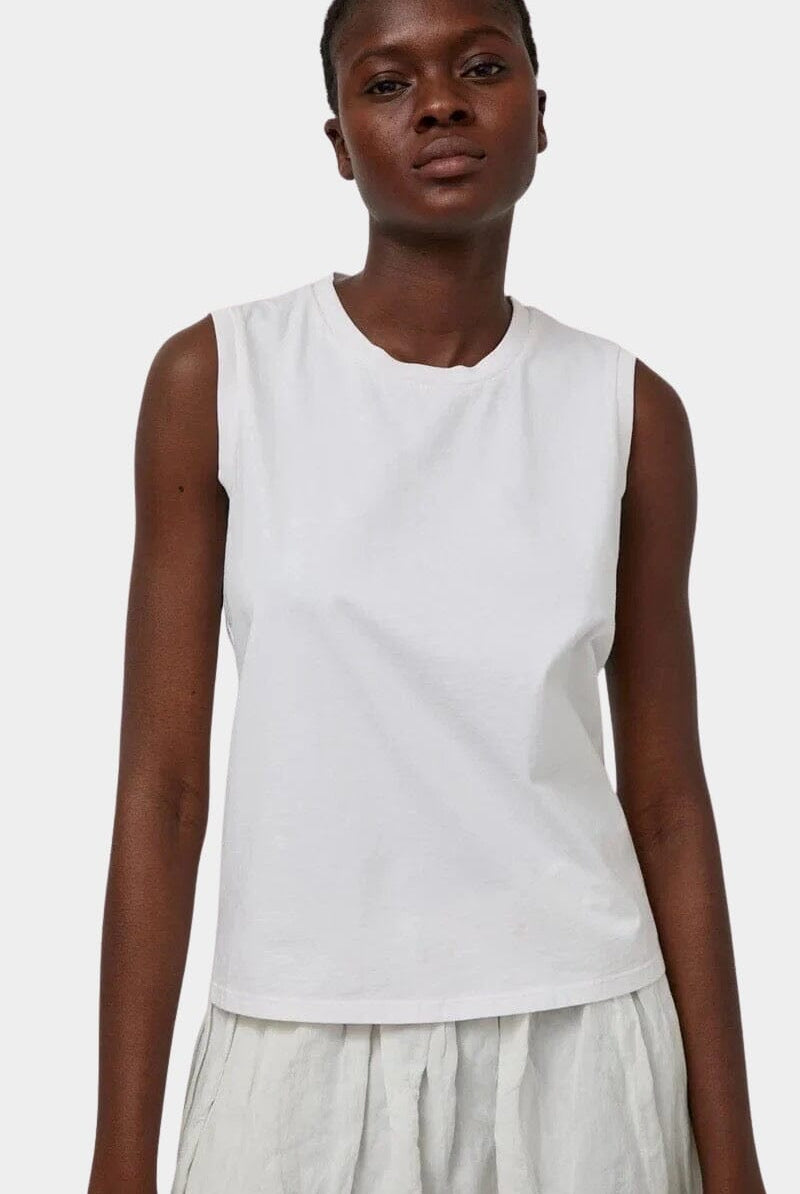 No.6 - No. 8 Tank - Chalk - Tank Top - YUCCA, Boutiques Denver, stylish tops for women, high quality casual tops.