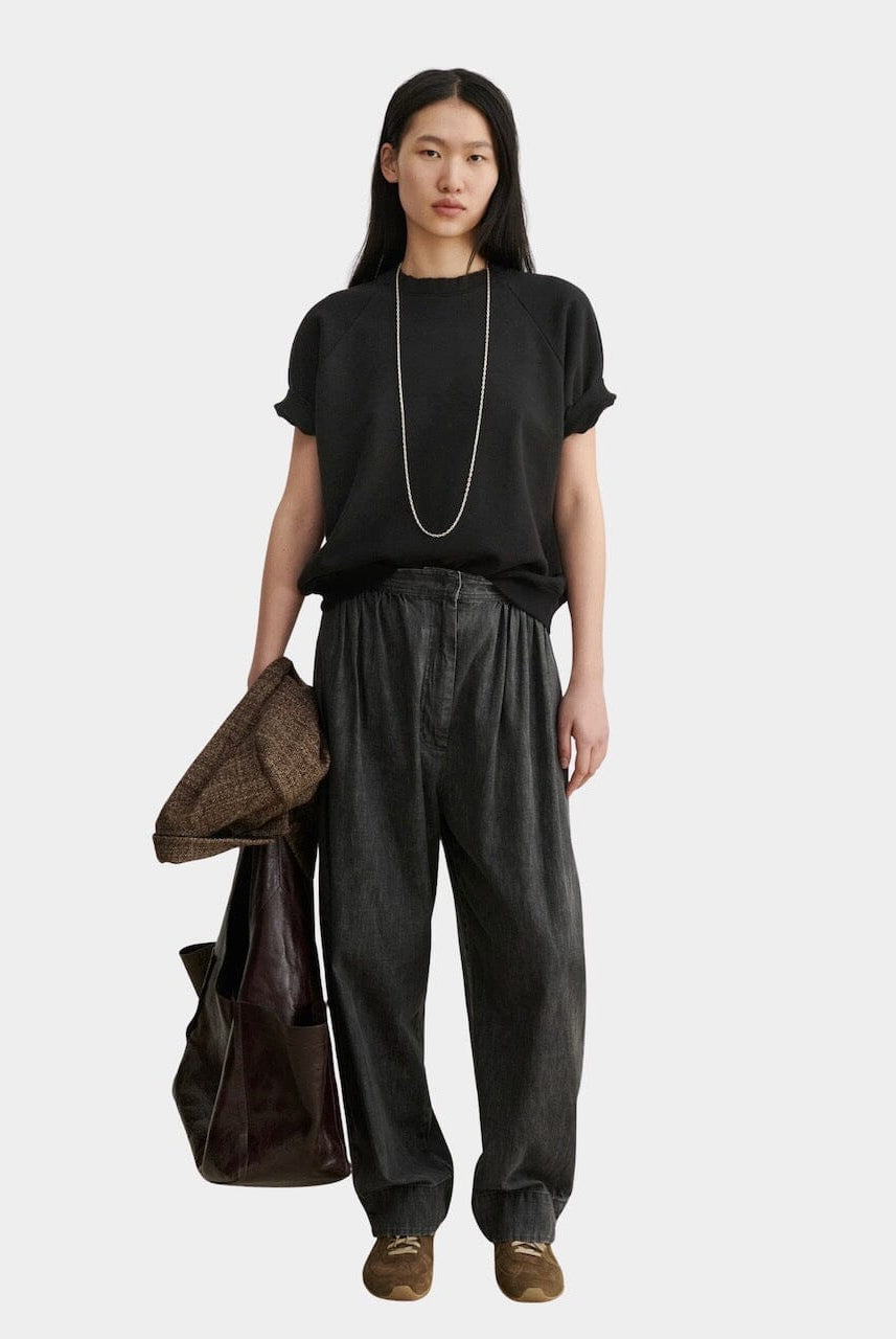 Rachel Comey - Billi Sweatshirt - Charcoal - Shirts & Tops - YUCCA, women’s women's sweatshirt, boutiques Denver.