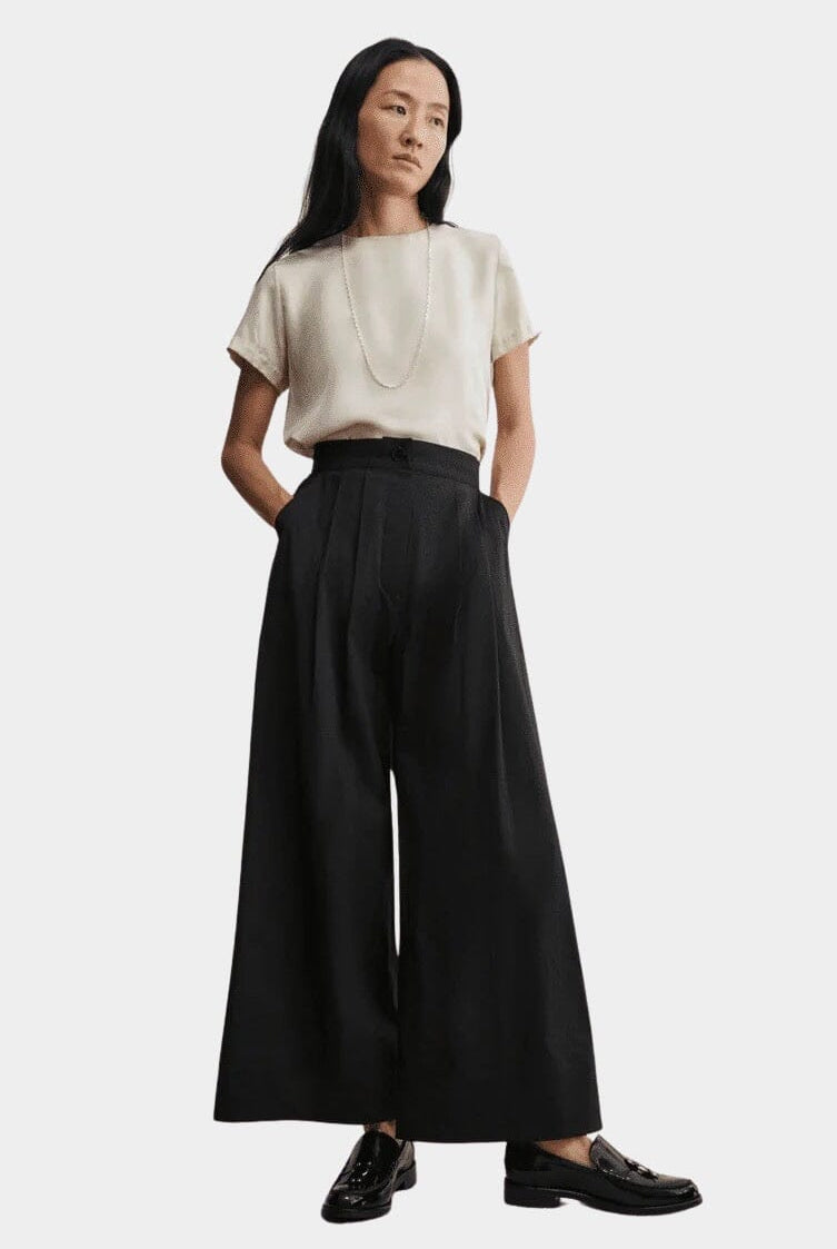 Rachel Comey | Coxsone Pant In Black - SHOP YUCCA Pants RACHEL COMEY - YUCCA, Women’s clothing store Denver, clothing boutiques near me, women’s elevated trousers, women’s clothing website.
