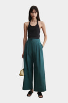 Rachel Comey | Coxsone Pant In Dark Juniper - SHOP YUCCA Pants RACHEL COMEY - YUCCA, Women’s clothing store Denver, clothing boutiques near me, women’s elevated trousers, women’s clothing website.