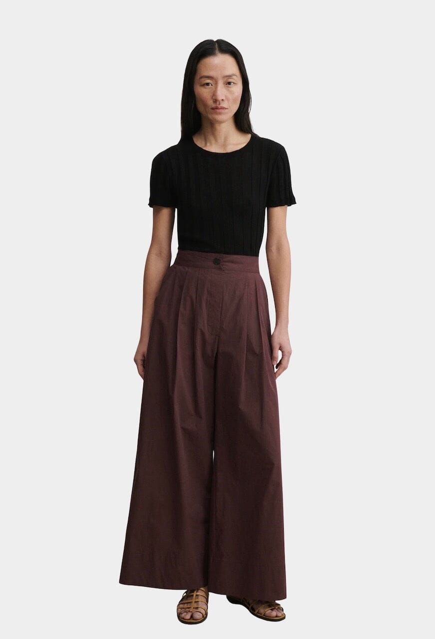 Rachel Comey - Coxsone Pant - Merlot - Pants - YUCCA, Women’s clothing store Denver, women’s elevated trousers.