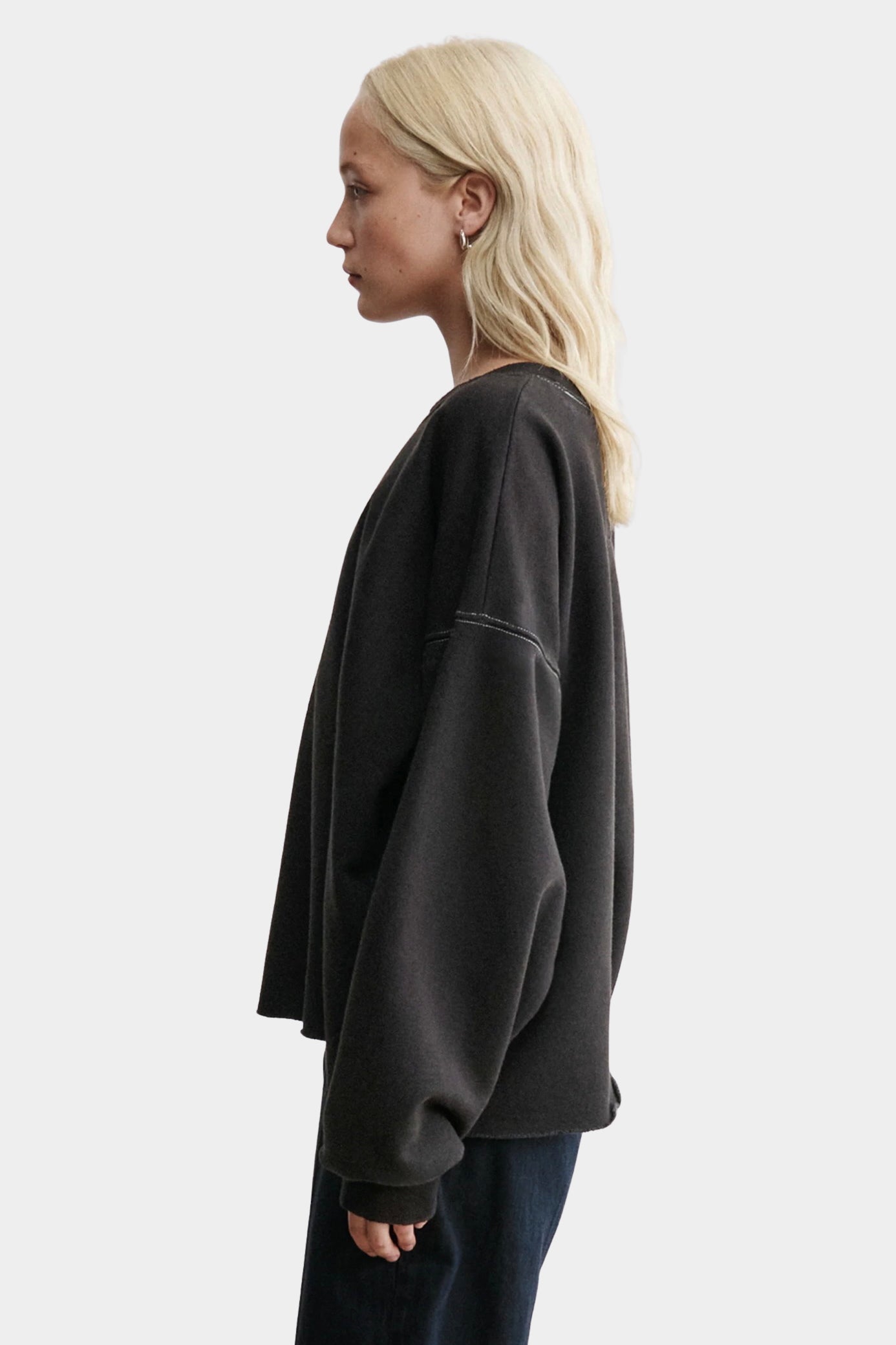Rachel Comey - Fonder Sweatshirt - Charcoal - Sweatshirts - YUCCA, women’s clothing store Denver, high quality sweatshirt.