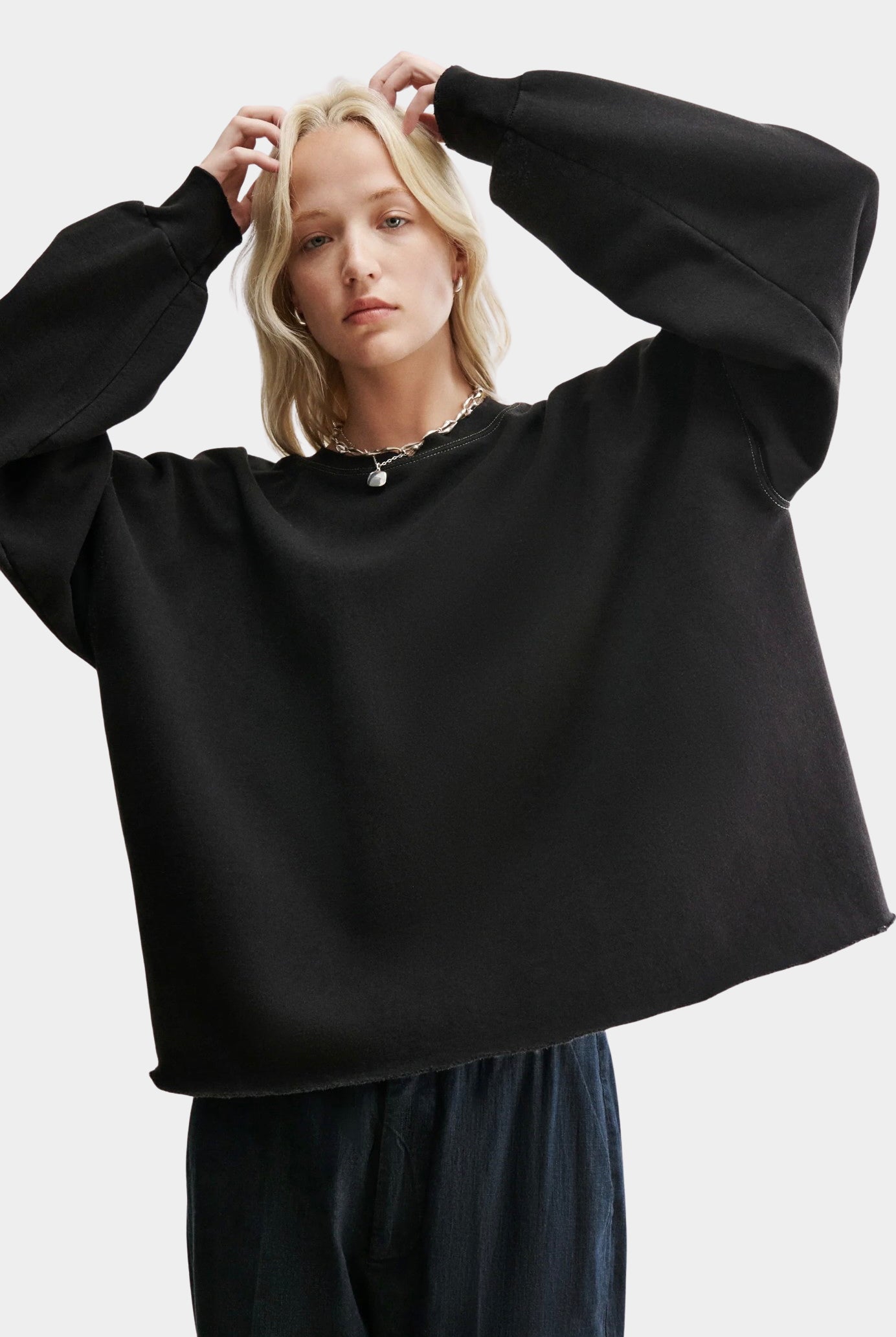 Rachel Comey - Fonder Sweatshirt - Charcoal - Sweatshirts - YUCCA, women’s clothing store Denver, high quality sweatshirt.