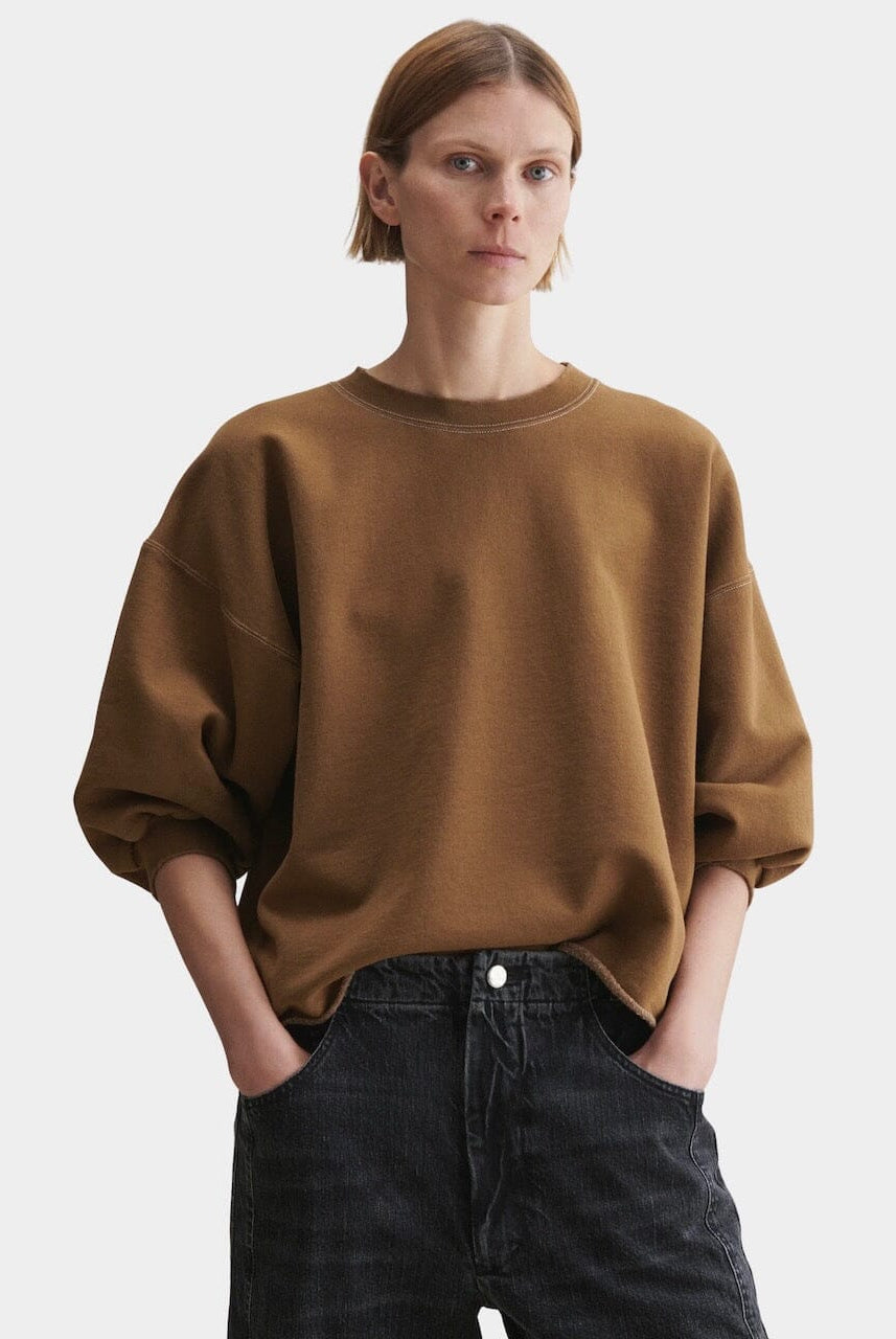 Rachel Comey | Fond Sweatshirt - Bronze - SHOP YUCCA Shirts & Tops RACHEL COMEY - YUCCA, Yucca store Denver, women’s clothing boutique near me, boutiques Denver, boutiques near me, women’s high quality sweatshirt.