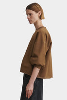 Rachel Comey | Fond Sweatshirt - Bronze - SHOP YUCCA Shirts & Tops RACHEL COMEY - YUCCA, Yucca store Denver, women’s clothing boutique near me, boutiques Denver, boutiques near me, women’s high quality sweatshirt.