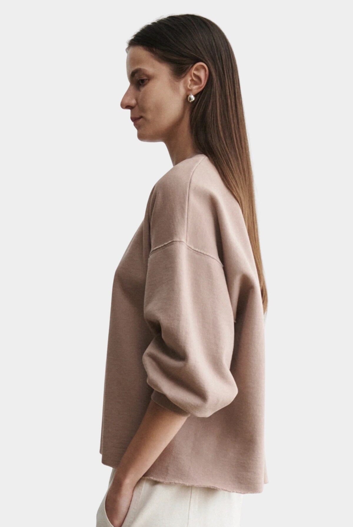 Rachel Comey | Fond Sweatshirt - Buff - Sweatshirts, YUCCA, women’s clothing boutique near me, boutiques near me.