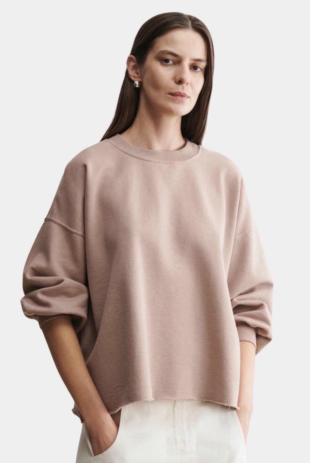 Rachel Comey | Fond Sweatshirt - Buff - Sweatshirts, YUCCA, women’s clothing boutique near me, boutiques near me.