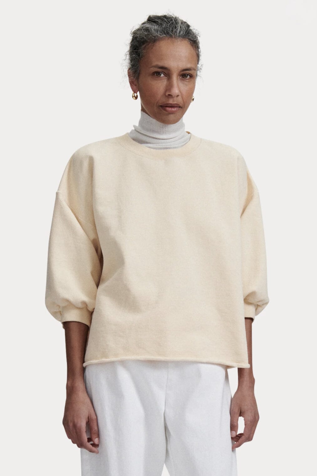Rachel Comey | Fond Sweatshirt In Butter - SHOP YUCCA Shirts & Tops RACHEL COMEY - YUCCA, Yucca store Denver, women’s clothing boutique near me, boutiques Denver, boutiques near me, women’s high quality sweatshirt.