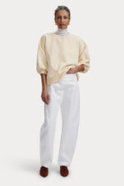 Rachel Comey | Fond Sweatshirt In Butter - SHOP YUCCA Shirts & Tops RACHEL COMEY - YUCCA, Yucca store Denver, women’s clothing boutique near me, boutiques Denver, boutiques near me, women’s high quality sweatshirt.