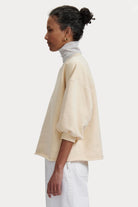 Rachel Comey | Fond Sweatshirt In Butter - SHOP YUCCA Shirts & Tops RACHEL COMEY - YUCCA, Yucca store Denver, women’s clothing boutique near me, boutiques Denver, boutiques near me, women’s high quality sweatshirt.