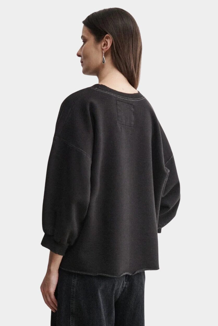 Rachel Comey | Fond Sweatshirt In Charcoal - SHOP YUCCA Shirts & Tops RACHEL COMEY - YUCCA, Yucca store Denver, women’s clothing boutique near me, boutiques Denver, boutiques near me, women’s high quality sweatshirt.