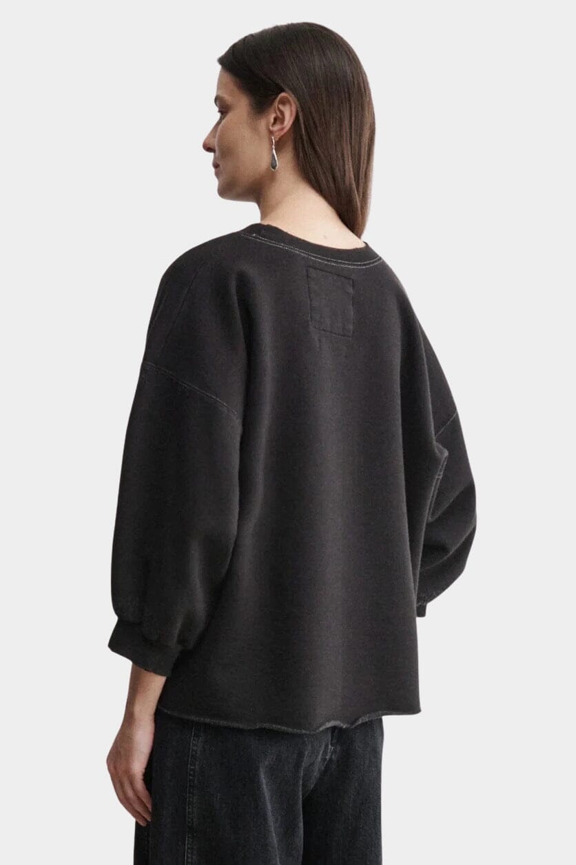 Rachel Comey | Fond Sweatshirt In Charcoal - SHOP YUCCA Shirts & Tops RACHEL COMEY - YUCCA, Yucca store Denver, women’s clothing boutique near me, boutiques Denver, boutiques near me, women’s high quality sweatshirt.