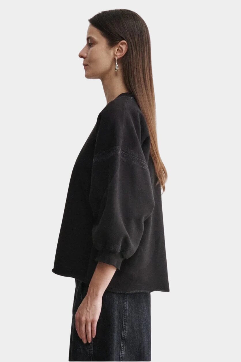 Rachel Comey | Fond Sweatshirt In Charcoal - SHOP YUCCA Shirts & Tops RACHEL COMEY - YUCCA, Yucca store Denver, women’s clothing boutique near me, boutiques Denver, boutiques near me, women’s high quality sweatshirt.