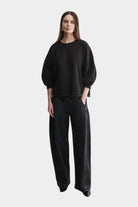 Rachel Comey | Fond Sweatshirt In Charcoal - SHOP YUCCA Shirts & Tops RACHEL COMEY - YUCCA, Yucca store Denver, women’s clothing boutique near me, boutiques Denver, boutiques near me, women’s high quality sweatshirt.