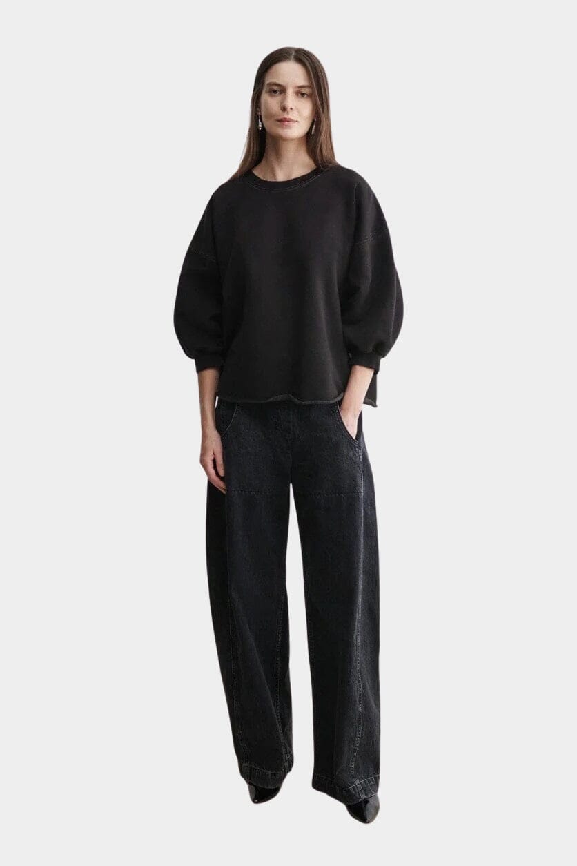 Rachel Comey | Fond Sweatshirt In Charcoal - SHOP YUCCA Shirts & Tops RACHEL COMEY - YUCCA, Yucca store Denver, women’s clothing boutique near me, boutiques Denver, boutiques near me, women’s high quality sweatshirt.