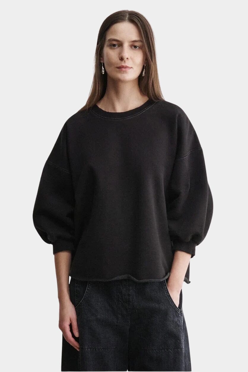 Rachel Comey | Fond Sweatshirt In Charcoal - SHOP YUCCA Shirts & Tops RACHEL COMEY - YUCCA, Yucca store Denver, women’s clothing boutique near me, boutiques Denver, boutiques near me, women’s high quality sweatshirt.