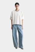 Rachel Comey | Fond Sweatshirt In Dirty White - SHOP YUCCA Shirts & Tops RACHEL COMEY - YUCCA, Yucca store Denver, women’s clothing boutique near me, boutiques Denver, boutiques near me, women’s high quality sweatshirt.