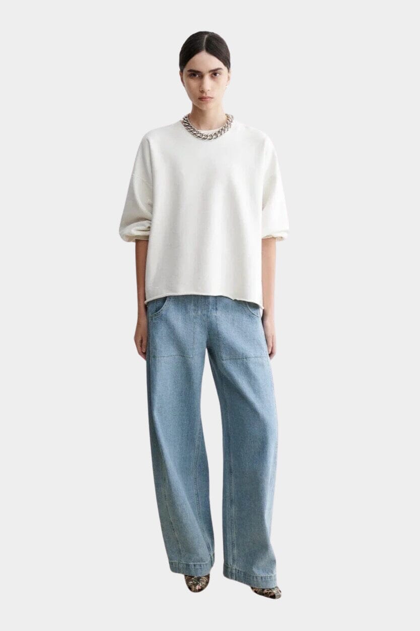 Rachel Comey | Fond Sweatshirt In Dirty White - SHOP YUCCA Shirts & Tops RACHEL COMEY - YUCCA, Yucca store Denver, women’s clothing boutique near me, boutiques Denver, boutiques near me, women’s high quality sweatshirt.