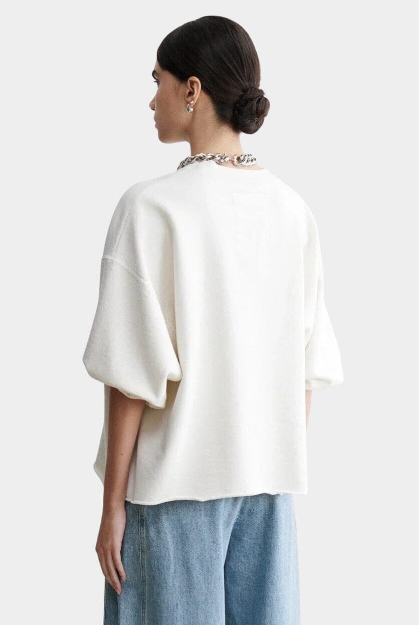 Rachel Comey | Fond Sweatshirt In Dirty White - SHOP YUCCA Shirts & Tops RACHEL COMEY - YUCCA, Yucca store Denver, women’s clothing boutique near me, boutiques Denver, boutiques near me, women’s high quality sweatshirt.