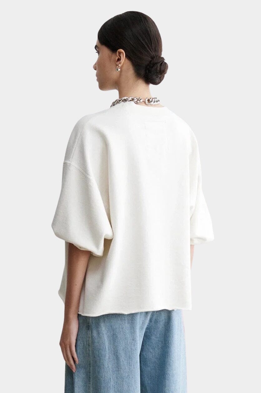 Rachel Comey | Fond Sweatshirt In Dirty White - SHOP YUCCA Shirts & Tops RACHEL COMEY - YUCCA, Yucca store Denver, women’s clothing boutique near me, boutiques Denver, boutiques near me, women’s high quality sweatshirt.