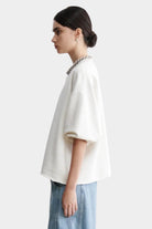 Rachel Comey | Fond Sweatshirt In Dirty White - SHOP YUCCA Shirts & Tops RACHEL COMEY - YUCCA, Yucca store Denver, women’s clothing boutique near me, boutiques Denver, boutiques near me, women’s high quality sweatshirt.