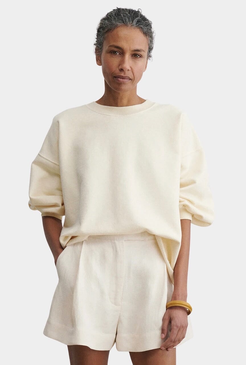 Rachel Comey | Fond Sweatshirt In Meringue - SHOP YUCCA Shirts & Tops RACHEL COMEY - YUCCA, Yucca store Denver, women’s clothing boutique near me, boutiques Denver, boutiques near me, women’s high quality sweatshirt.