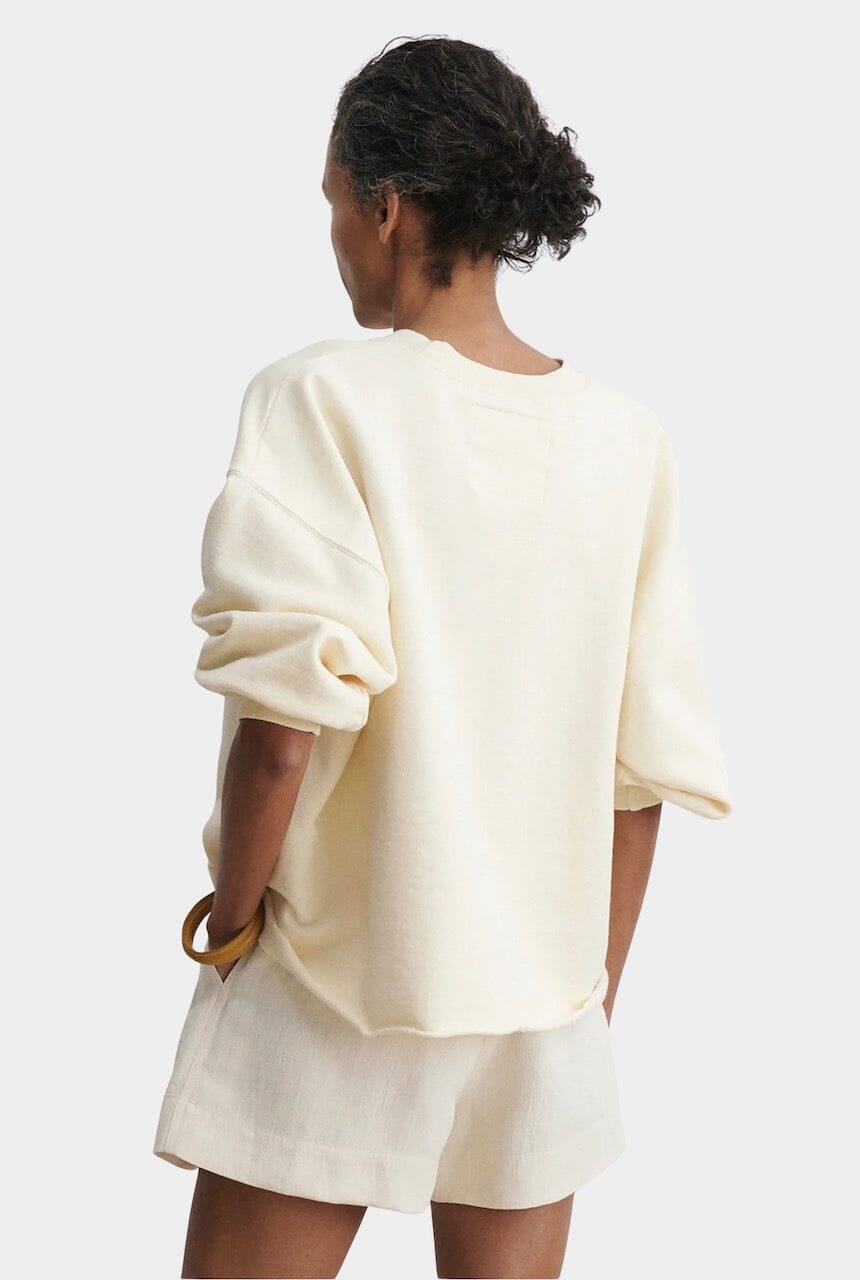 Rachel Comey | Fond Sweatshirt In Meringue - SHOP YUCCA Shirts & Tops RACHEL COMEY - YUCCA, Yucca store Denver, women’s clothing boutique near me, boutiques Denver, boutiques near me, women’s high quality sweatshirt.