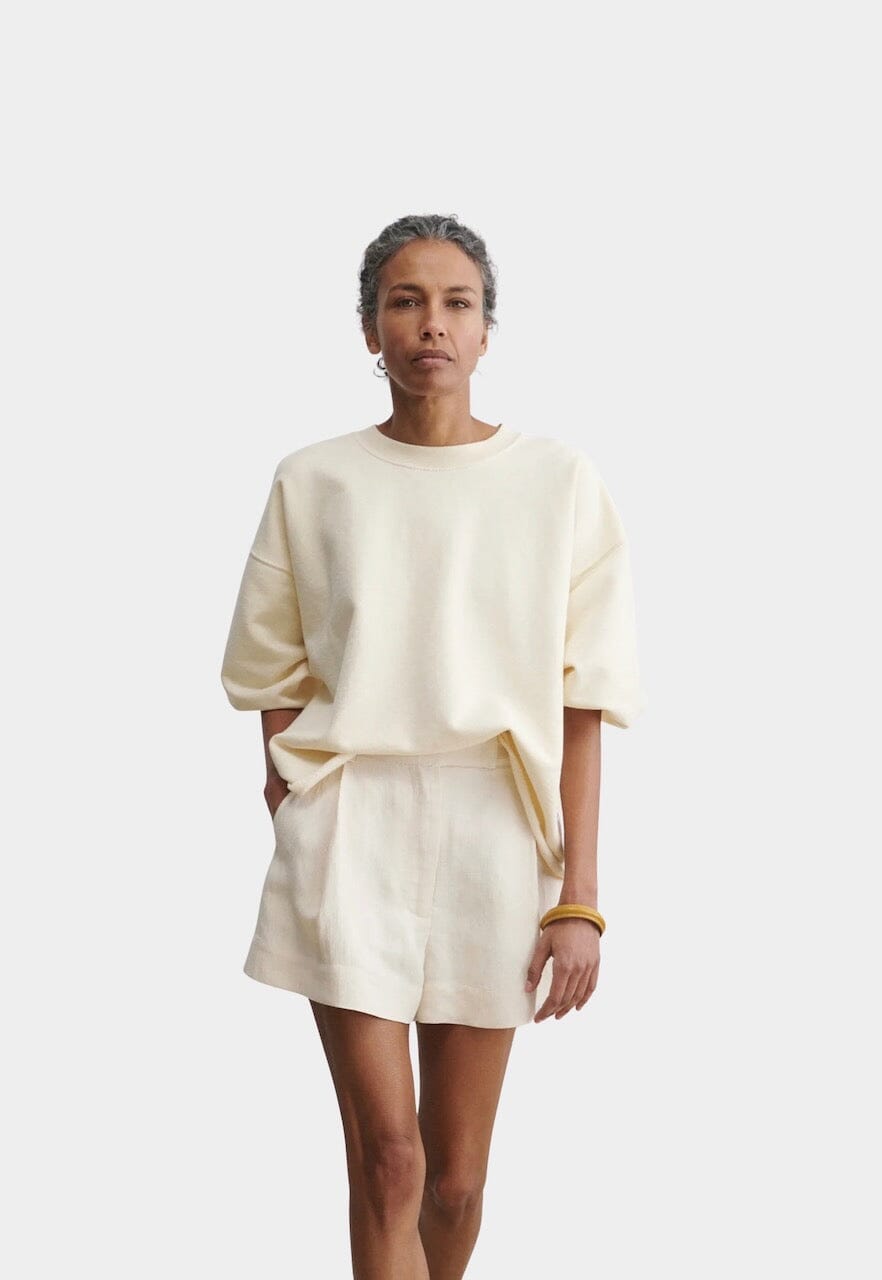 Rachel Comey | Fond Sweatshirt In Meringue - SHOP YUCCA Shirts & Tops RACHEL COMEY - YUCCA, Yucca store Denver, women’s clothing boutique near me, boutiques Denver, boutiques near me, women’s high quality sweatshirt.