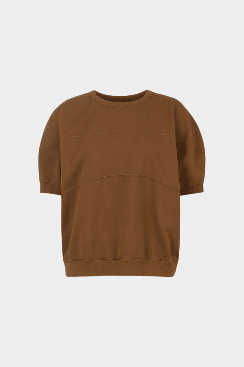 Rachel Comey | Football Sweatshirt In Bronze - SHOP YUCCA Shirts & Tops RACHEL COMEY - YUCCA, Yucca store Denver, women’s clothing boutique near me, boutiques Denver, boutiques near me, women’s high quality sweatshirt.