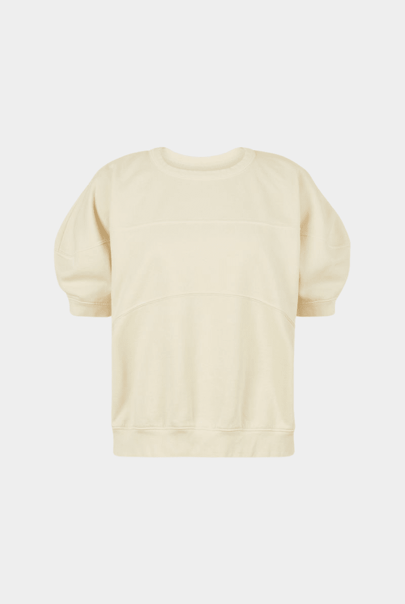 Rachel Comey | Football Sweatshirt In Meringue - SHOP YUCCA Shirts & Tops RACHEL COMEY - YUCCA, Yucca store Denver, women’s clothing boutique near me, boutiques Denver, boutiques near me, women’s high quality sweatshirt.