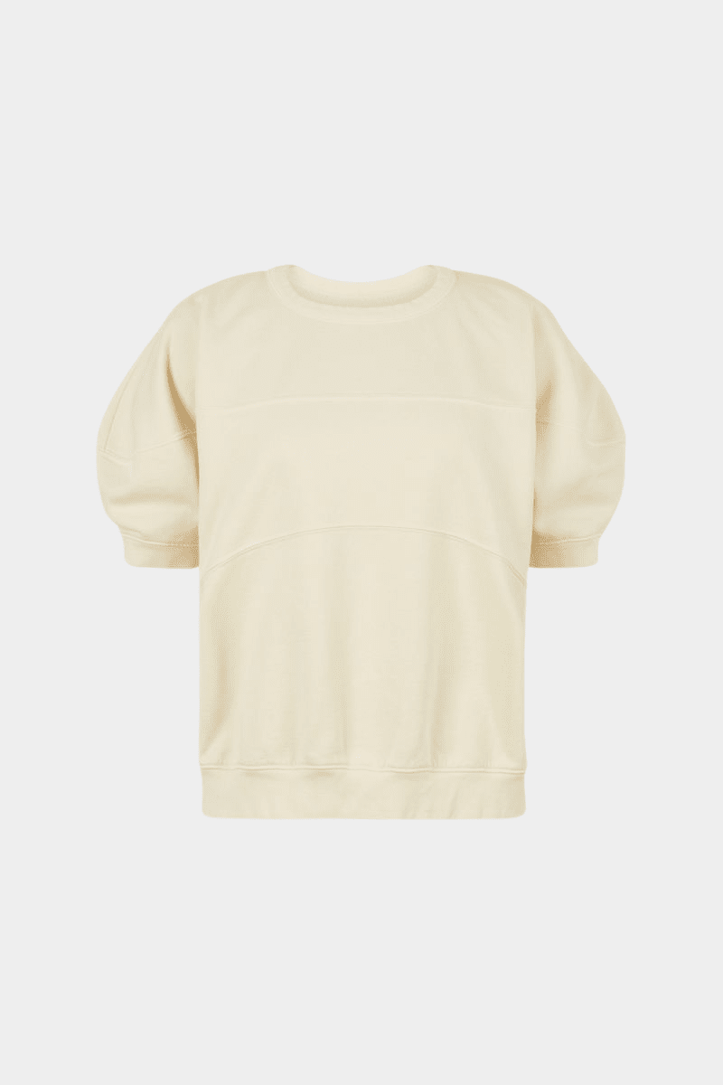 Rachel Comey | Football Sweatshirt In Meringue - SHOP YUCCA Shirts & Tops RACHEL COMEY - YUCCA, Yucca store Denver, women’s clothing boutique near me, boutiques Denver, boutiques near me, women’s high quality sweatshirt.