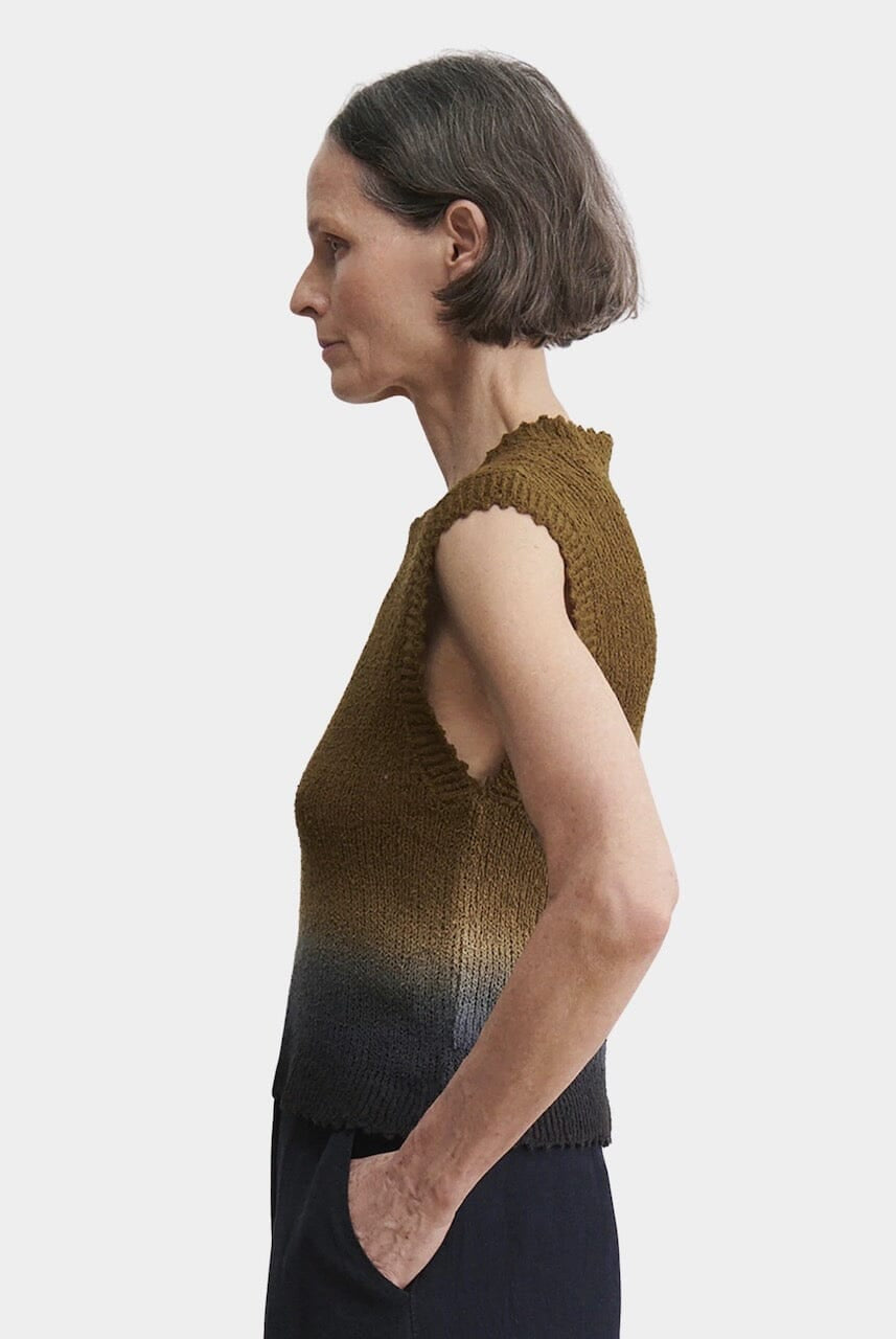Rachel Comey - Santee Top - Olive/Black - Shirts & Tops - YUCCA, Yucca store Denver, women’s high quality knitwear.