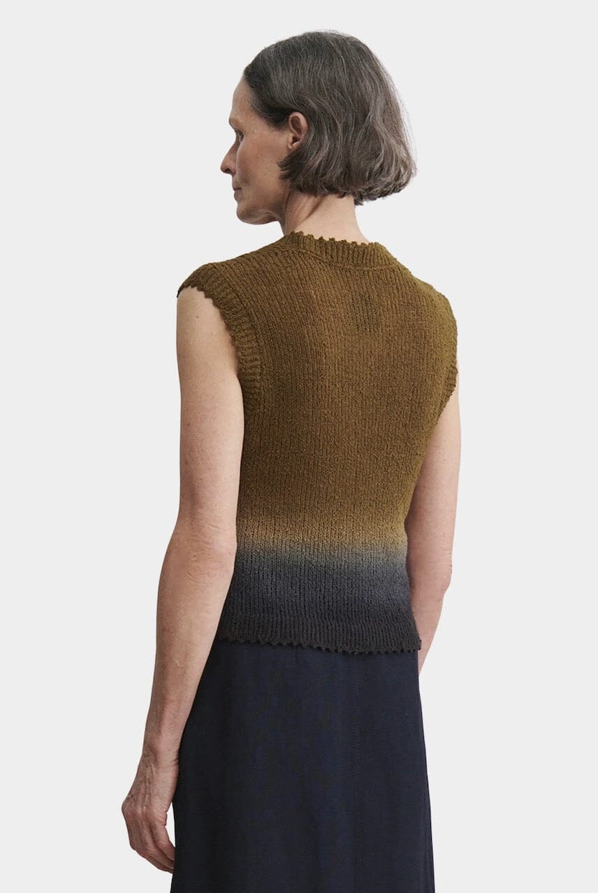 Rachel Comey - Santee Top - Olive/Black - Shirts & Tops - YUCCA, Yucca store Denver, women’s high quality knitwear.