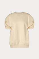 Rachel Comey | Stanza Sweatshirt In Buff Melange - SHOP YUCCA Shirts & Tops RACHEL COMEY - YUCCA, Yucca store Denver, women’s clothing boutique near me, boutiques Denver, boutiques near me, women’s high quality sweatshirt.