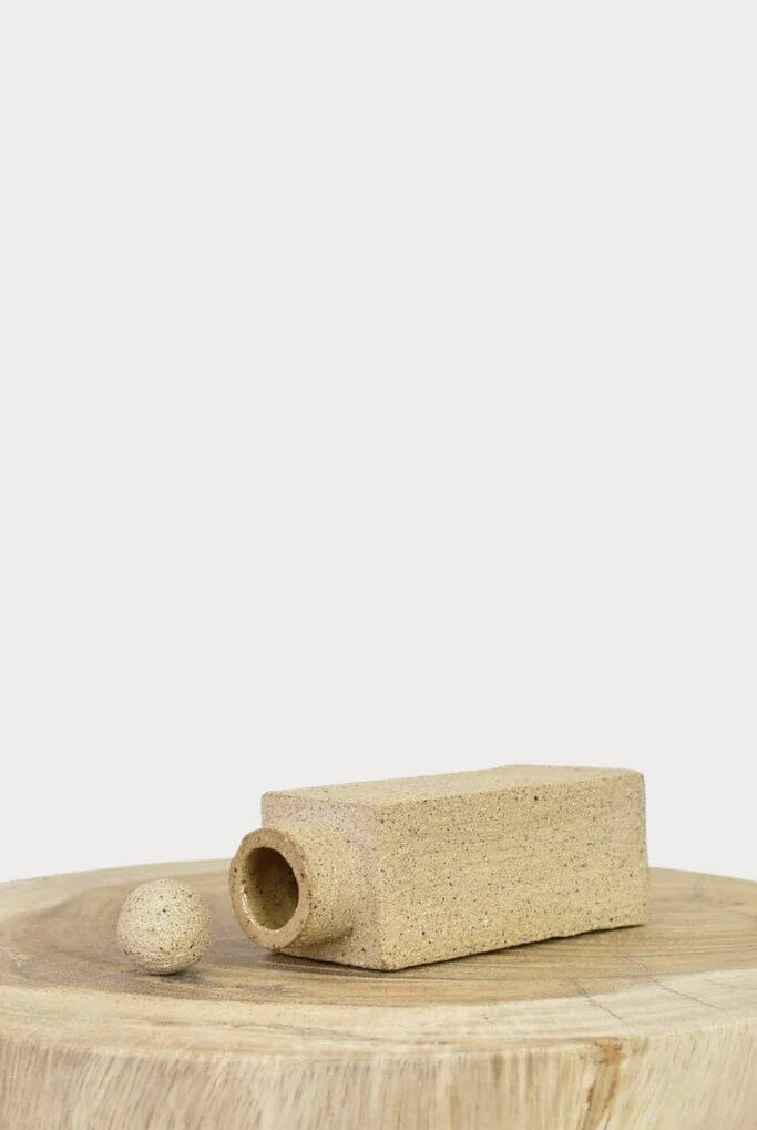 Ruby Bell Ceramics | Rectangular Clay Bottle In Speckled Clay - SHOP YUCCA Sculptures & Statues RUBY BELL CERAMICS - YUCCA
