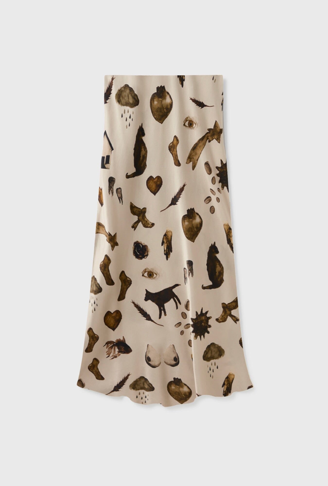 Silk Laundry | Long Bias Cut Skirt In Miracles Hazelnut - SHOP YUCCA Skirts SILK LAUNDRY - YUCCA, Women’s clothing store Denver, women’s clothing website, women’s elevated skirts, clothing boutiques near me.