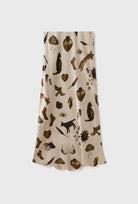 Silk Laundry | Long Bias Cut Skirt In Miracles Hazelnut - SHOP YUCCA Skirts SILK LAUNDRY - YUCCA, Women’s clothing store Denver, women’s clothing website, women’s elevated skirts, clothing boutiques near me.