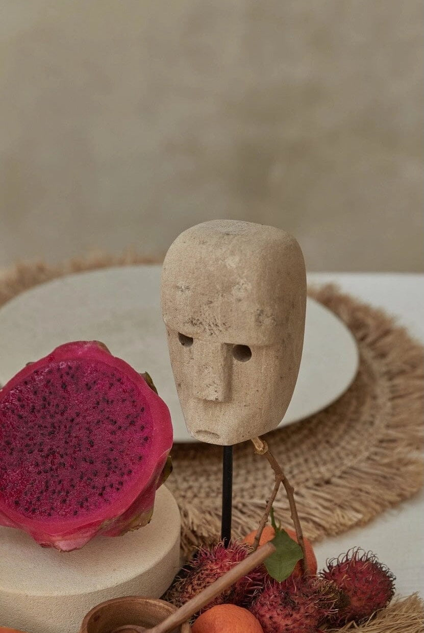 Wayan Sculpture- Sandstone - Objects - YUCCA, artistic home goods, boutique near me, shop local denver.