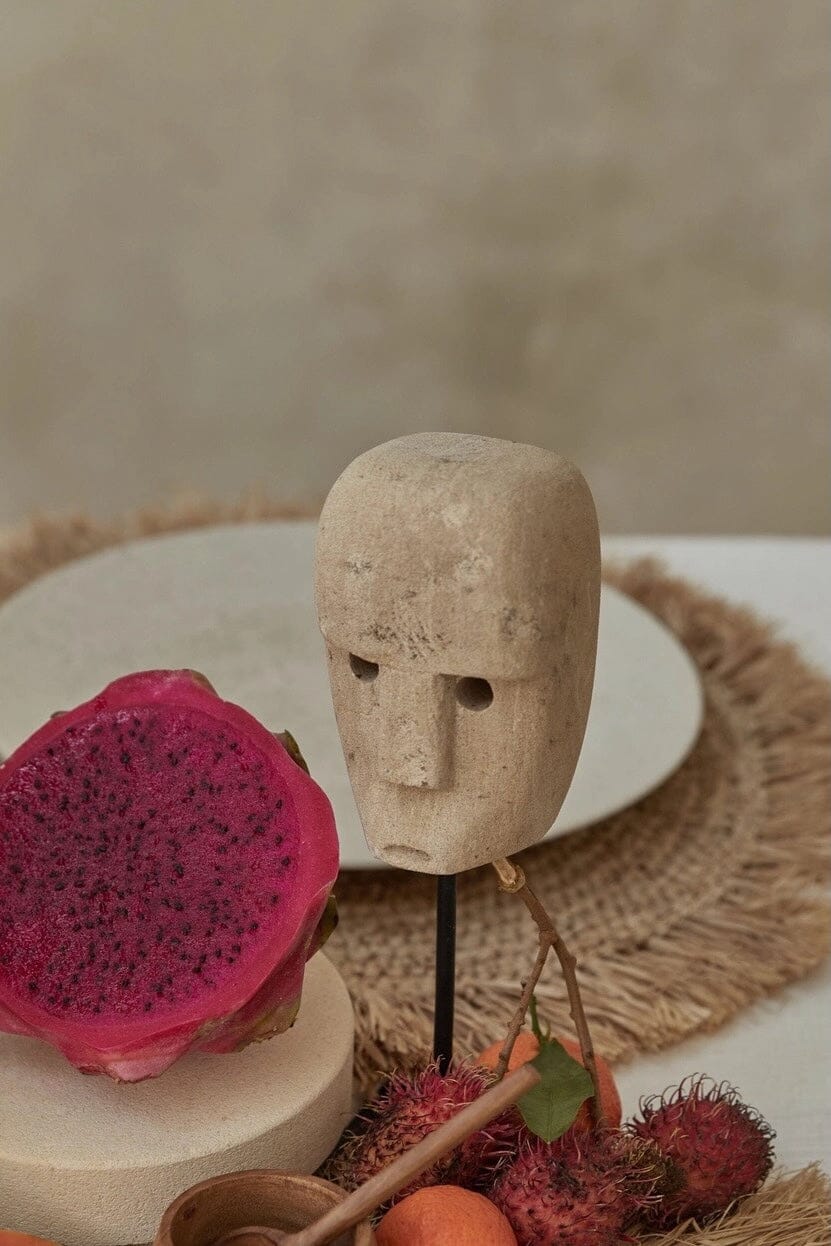 Wayan Sculpture- Sandstone - Objects - YUCCA, artistic home goods, boutique near me, shop local denver.