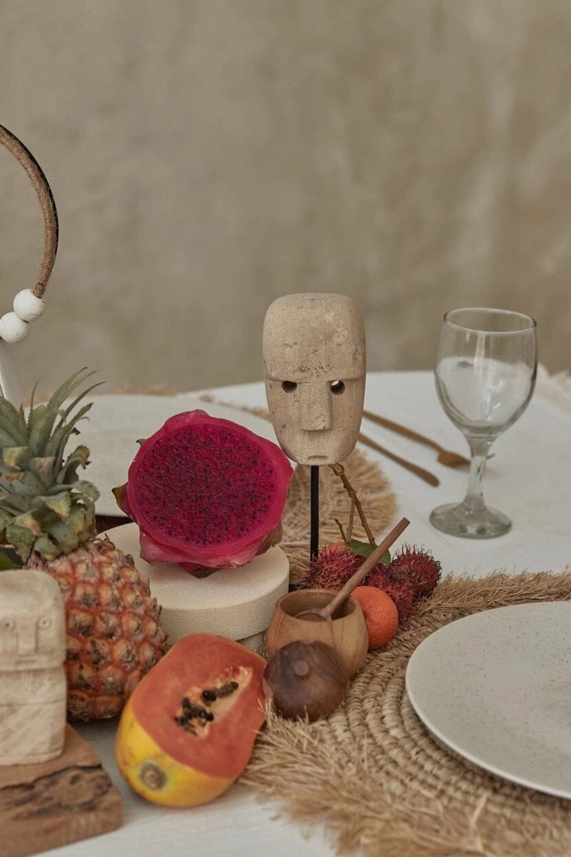 Wayan Sculpture- Sandstone - Objects - YUCCA, artistic home goods, boutique near me, shop local denver.