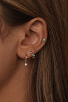 wwake - Caged Pearl Stud Earring - Earrings - YUCCA, artistic jewelry for women, boutique near me.
