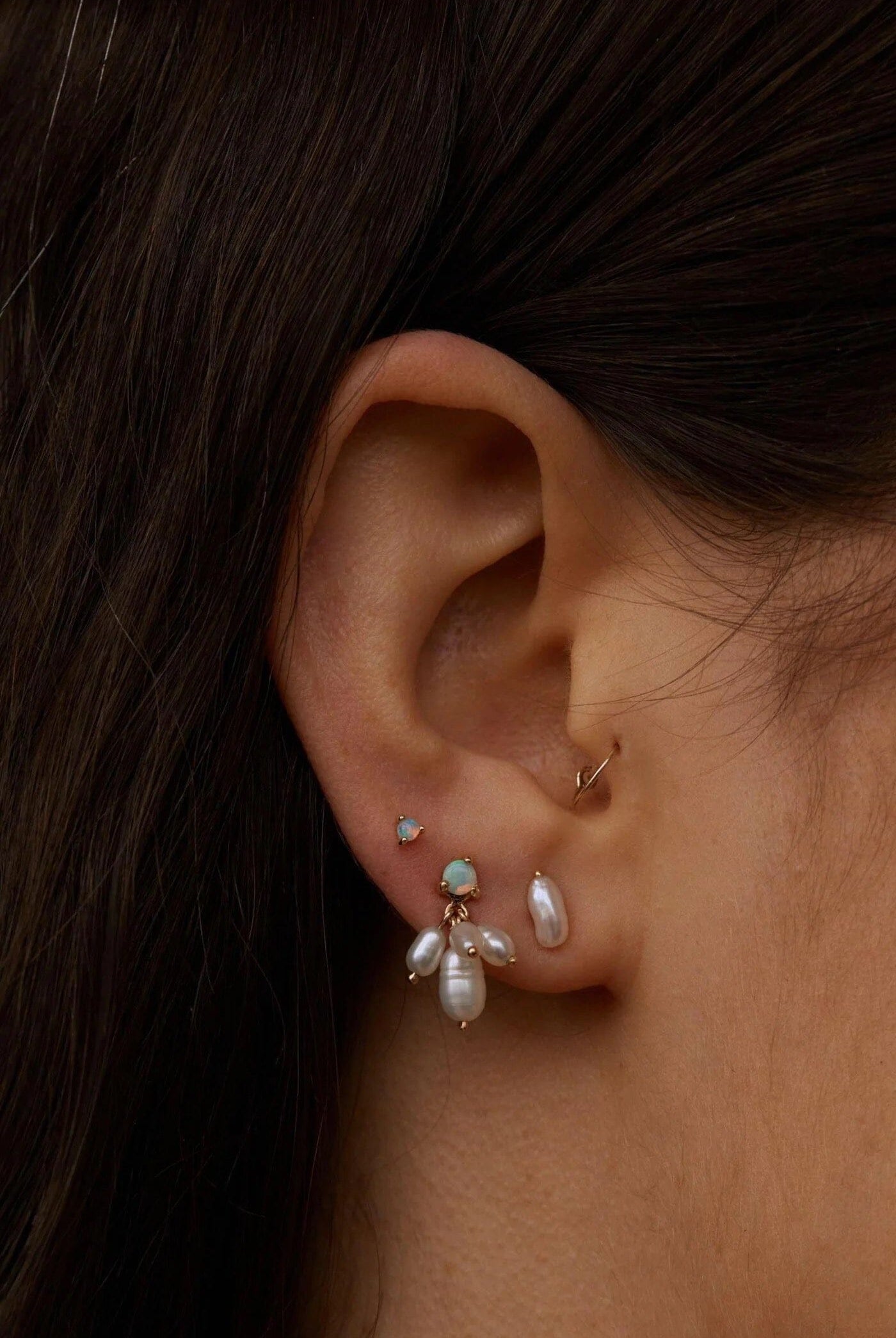 Wwake - Irregular Pearl Earring - Earrings - YUCCA, boutique stores near me, unique jewelry denver, capsule wardrobe.