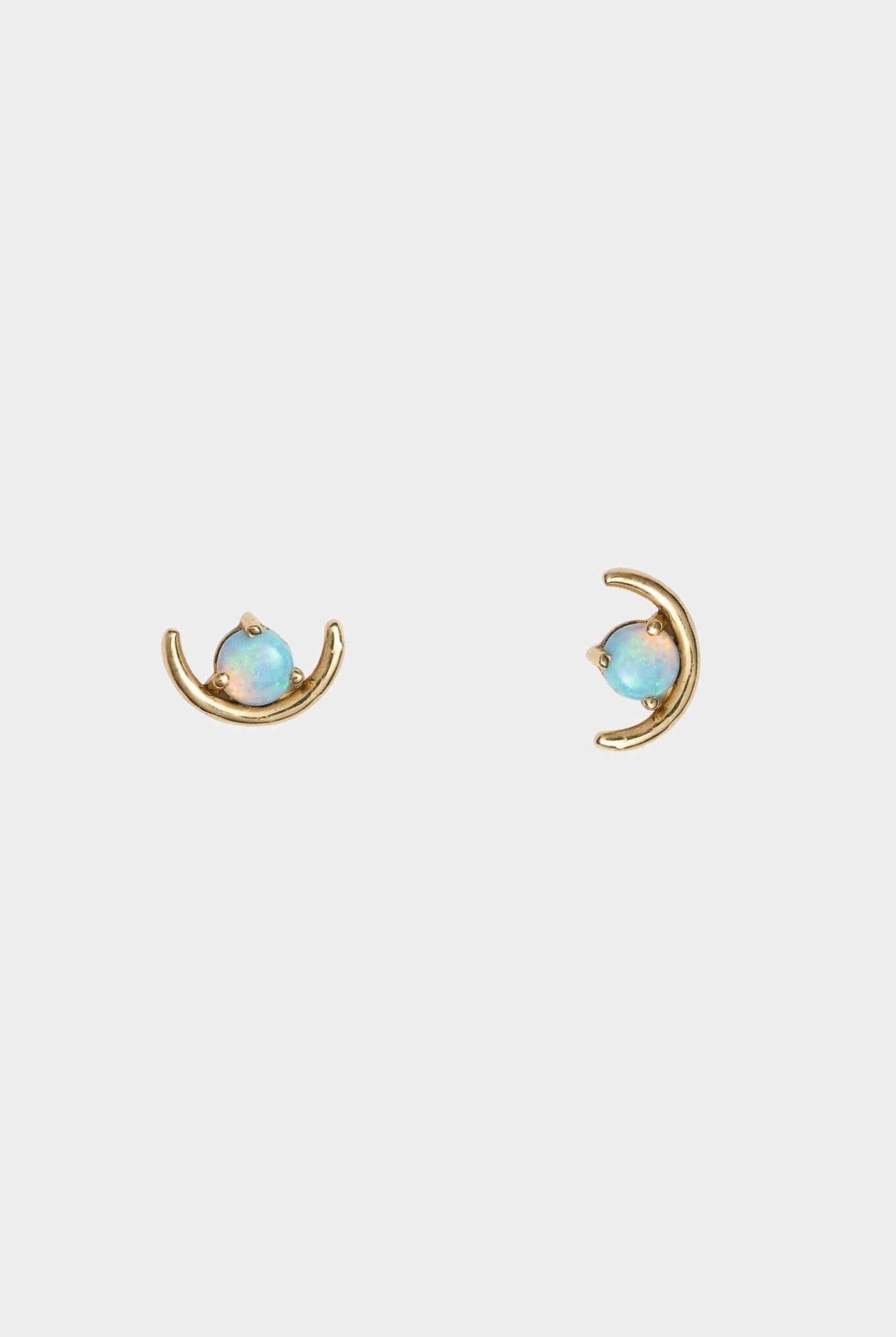 Wwake - Large Opal Arc Earring - Earrings - YUCCA, artistic jewelry for women, boutique near me.