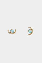 Wwake - Large Opal Arc Earring - Earrings - YUCCA, artistic jewelry for women, boutique near me.