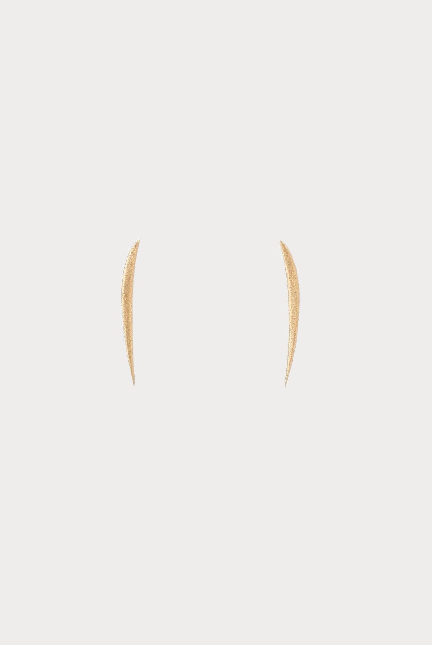 WWAKE - Stick Wisp Earring - YUCCA, minimalist fine jewelry, understated everyday jewelry, modern fine jewelry Denver.